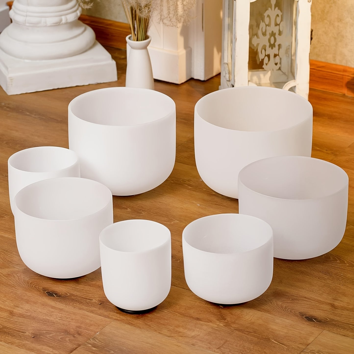 KVKA Crystal Singing Bowls Set Of 7 With Carry Bag