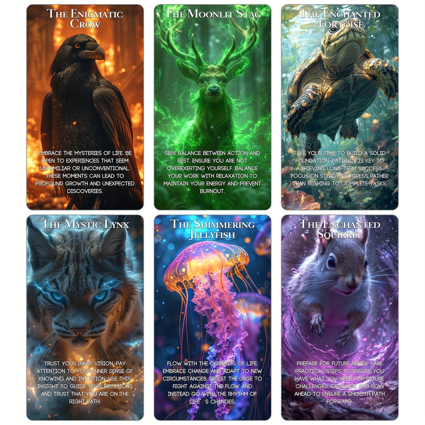 Blossom And Radiate Spirit Animals Oracle Cards Deck