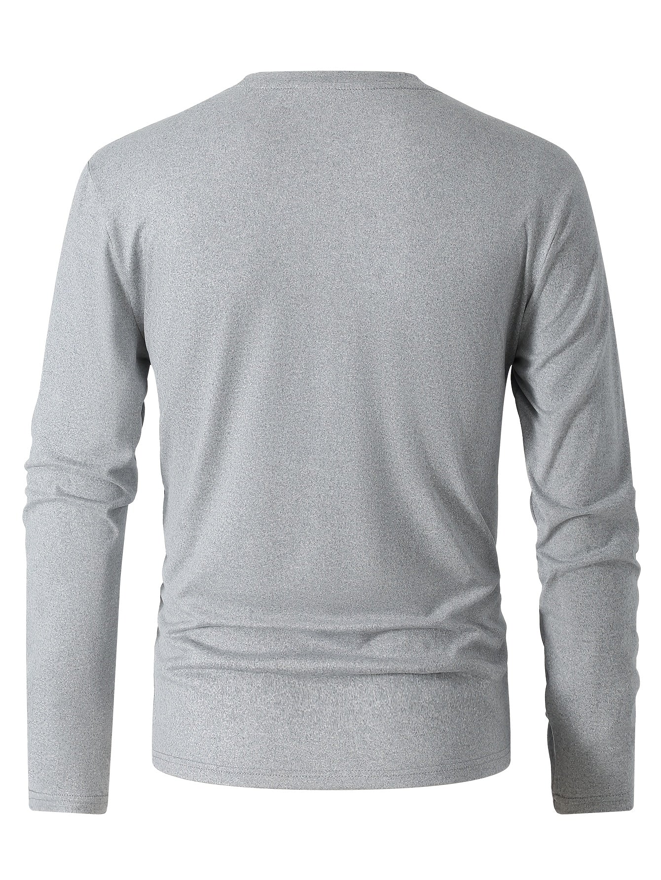 Men's V-Neck Long Sleeve Shirt for Casual Wear