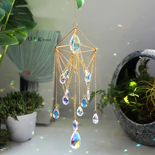 Blossom and Radiate Outdoor Crystal Star Moon Sun Catcher