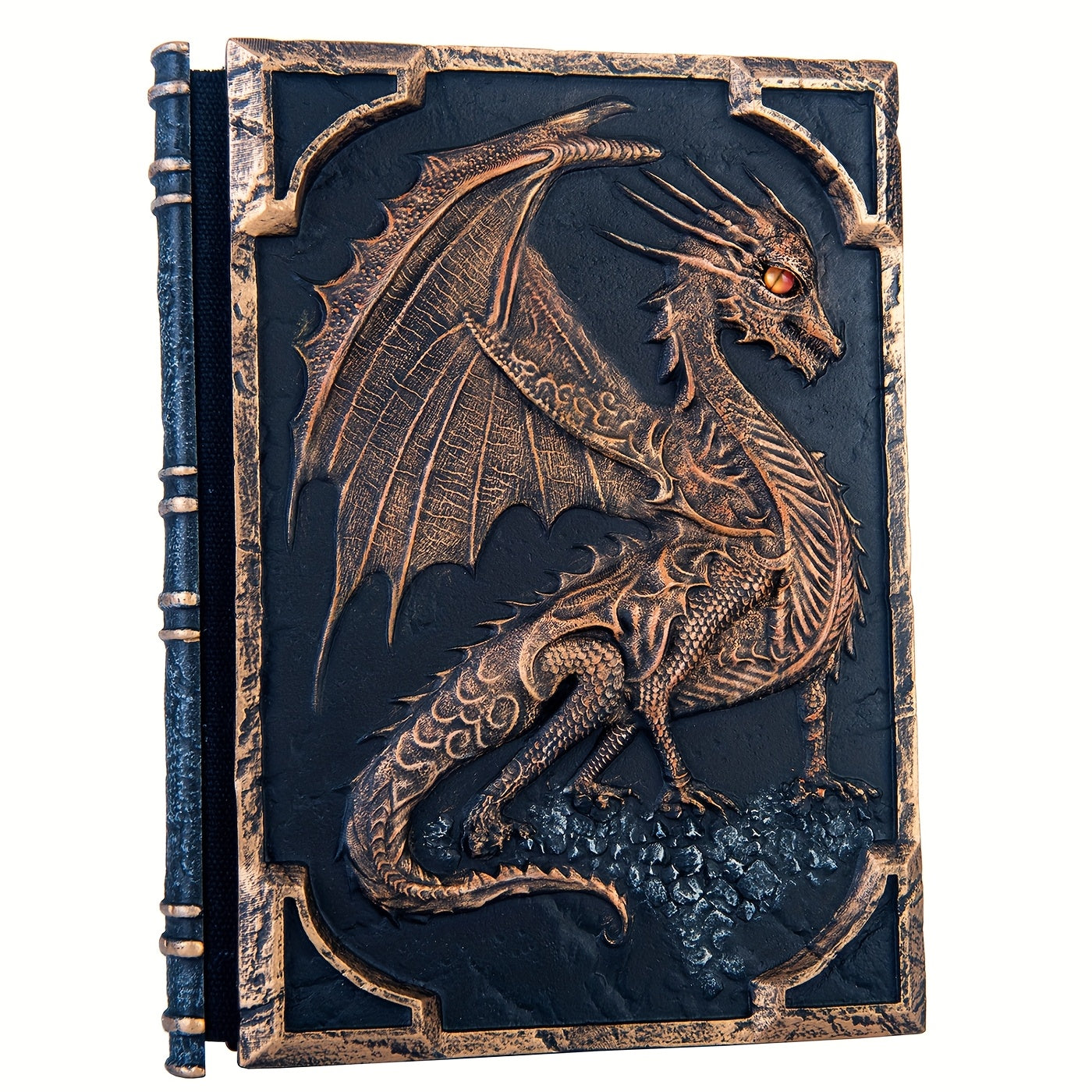 Flying Dragon Embossed Journal Notebook Resin Engraving