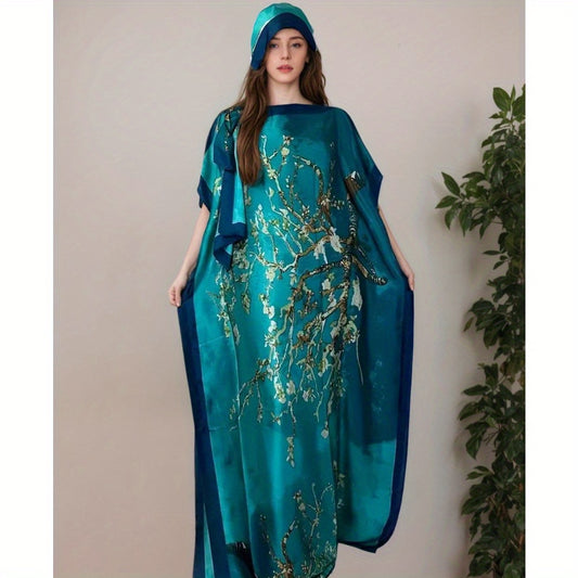 Blossom And Radiate Elegant Scarf Shawl Hooded Cape