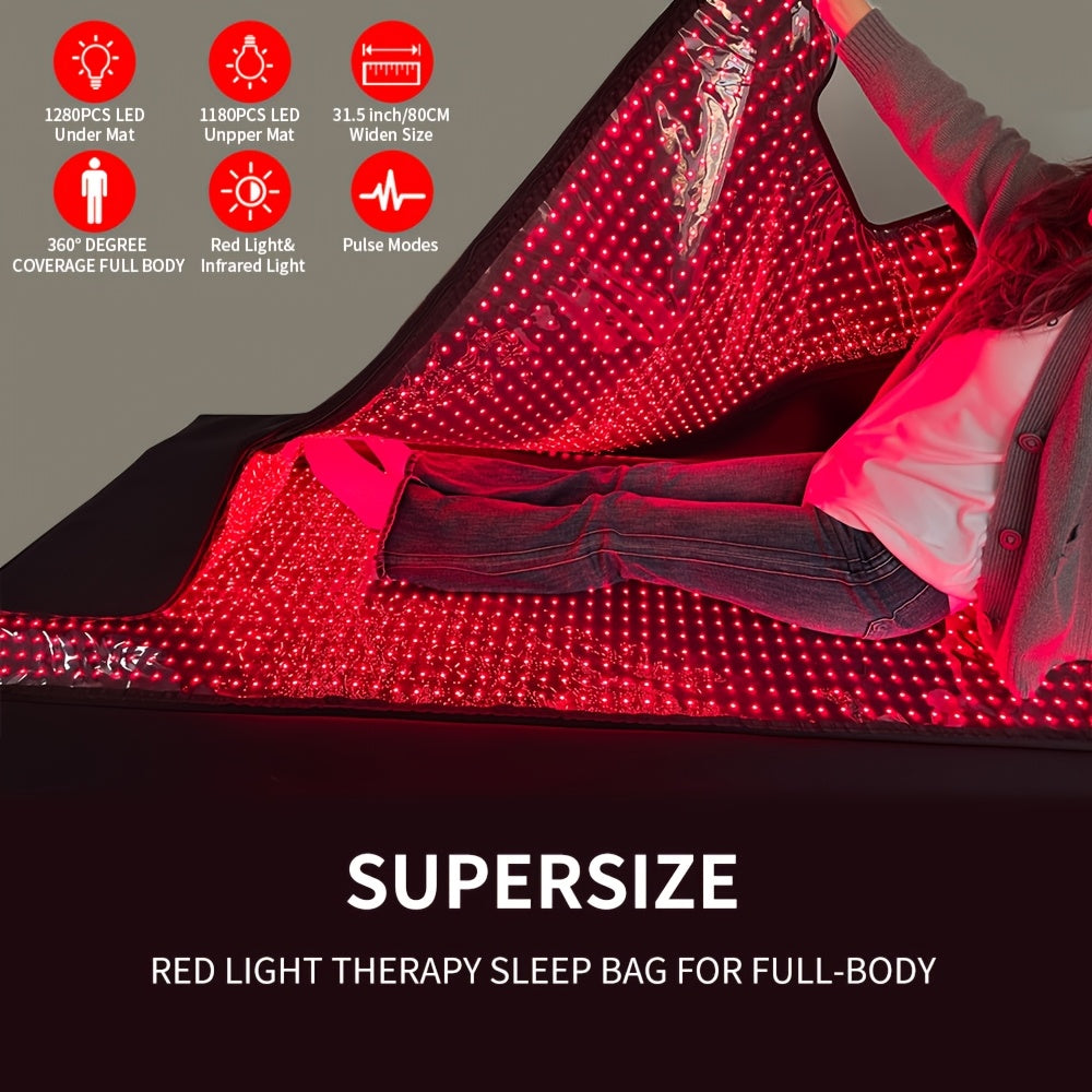 CABPAY FDA Cleared Infrared 2520LEDs Light Therapy Blanket Full Body