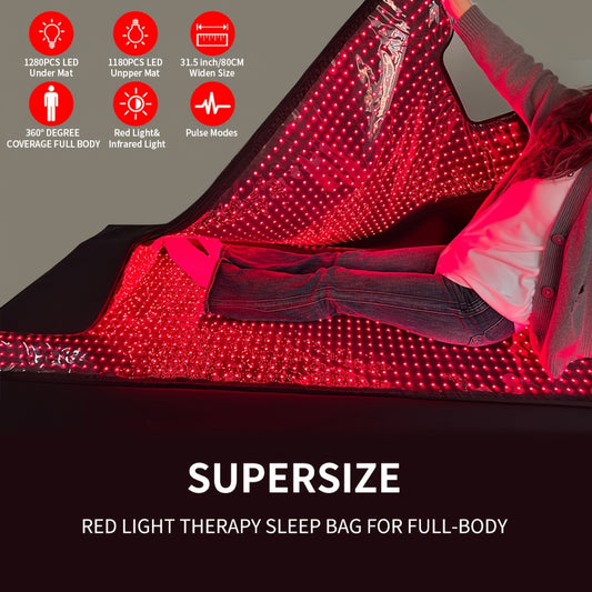 CABPAY FDA Cleared Infrared 2520LEDs Light Therapy Blanket Full Body