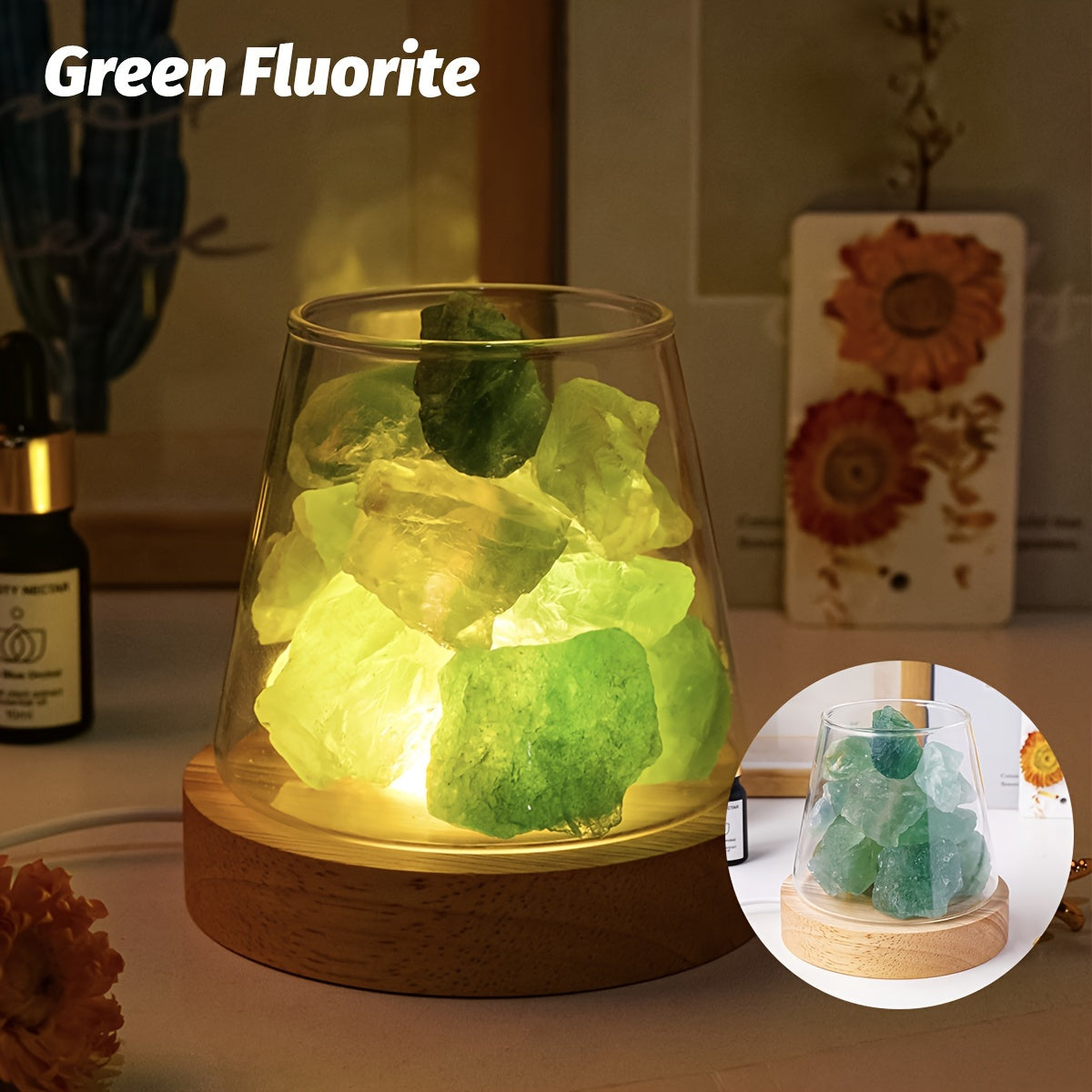 Blossom Radiate Natural Aroma Stone Diffuser USB Lamp