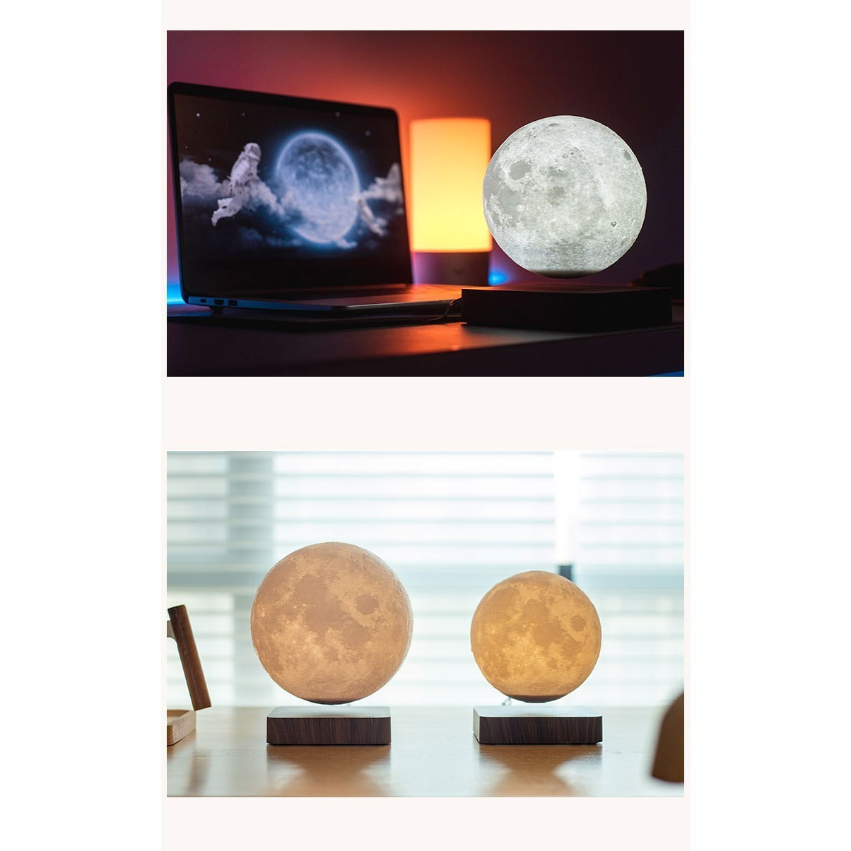 Blossom And Radiate Moon Lamp Magnetic Levitating Light