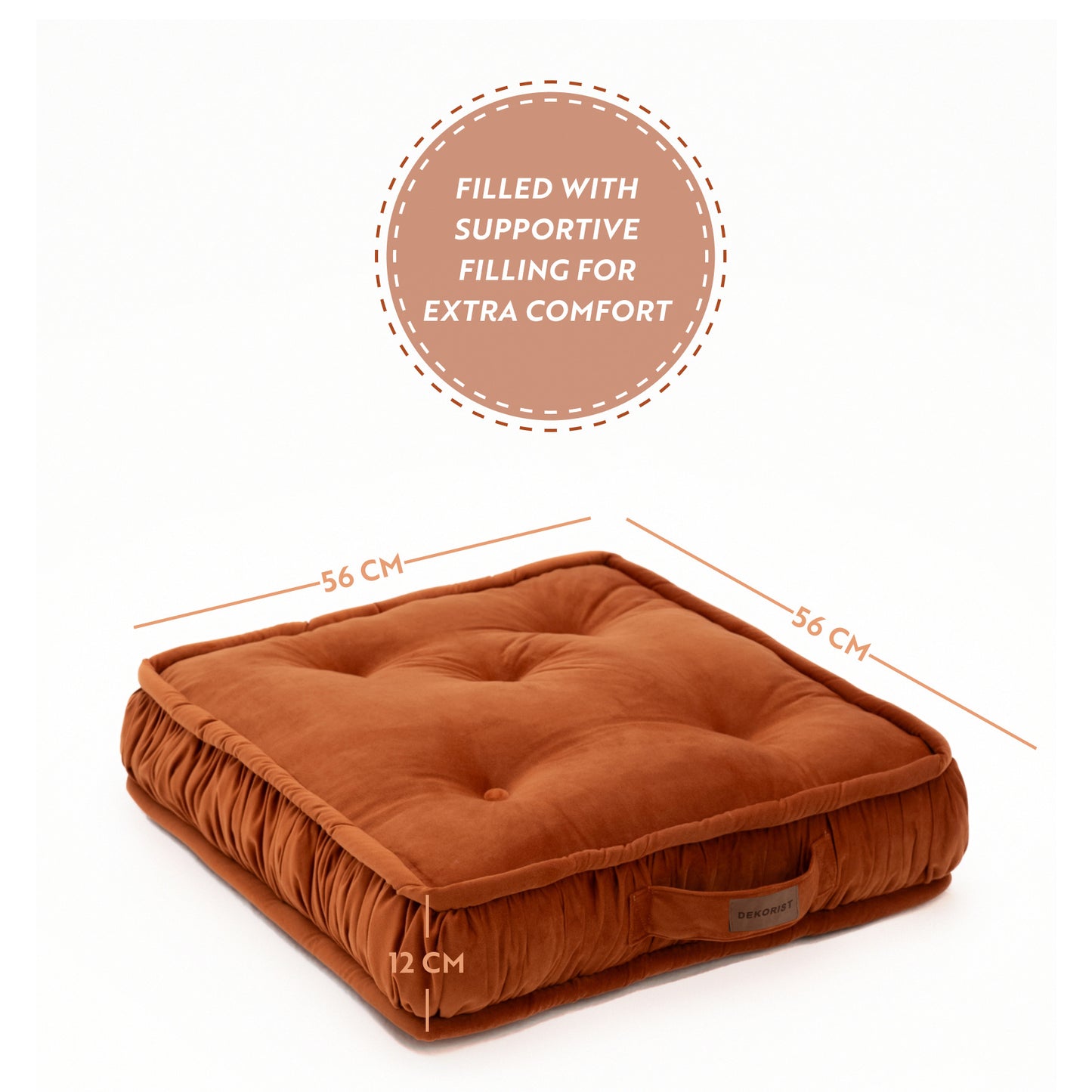Dekorist Round Floor Cushions Soft Meditation Cushions