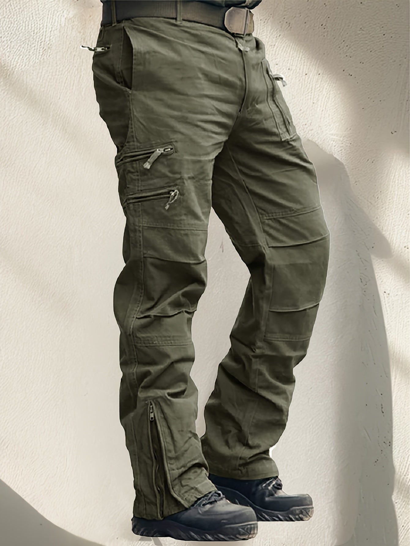 Magnivit Mens Cargo Pants Spandex Scratch Resistant Pockets