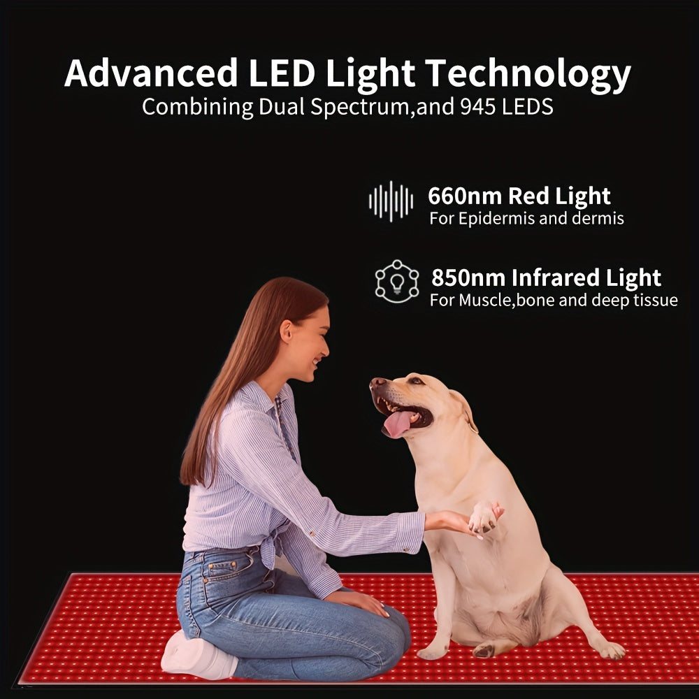 Blossom And Radiate 660nm Red 850nm NIR Light Therapy Mat