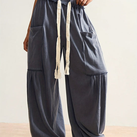 Irdcomps Bohemian Style Women's Loose Pants Spring Summer Comfort Wear