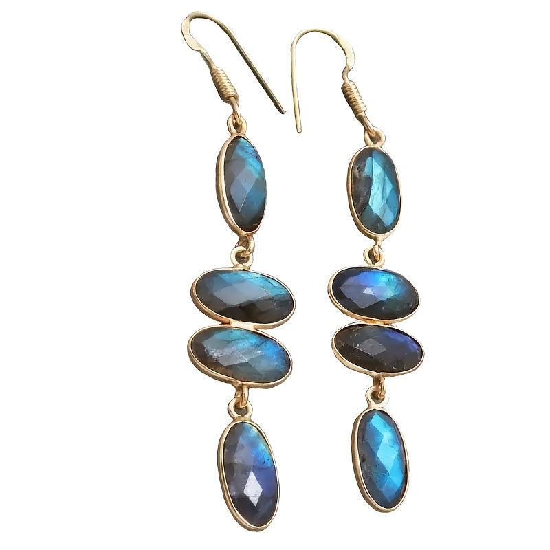 Blossom and Radiate Bohemian Geometric Long Pendant Earrings