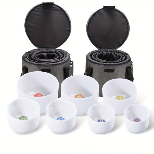 Blossom And Radiate Lycrystal Crystal Singing Bowl Set 7pc