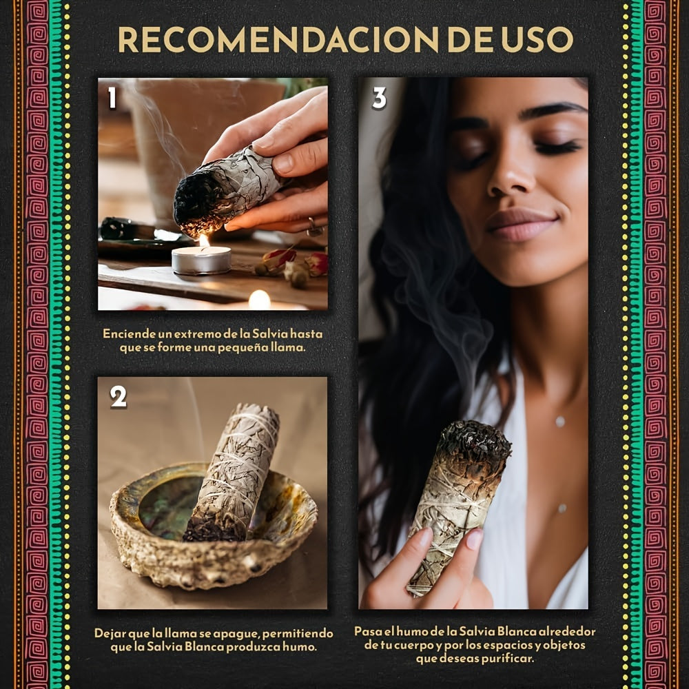 KIKOWHY Sage Smudge Kit Palo Santo Pack of 3