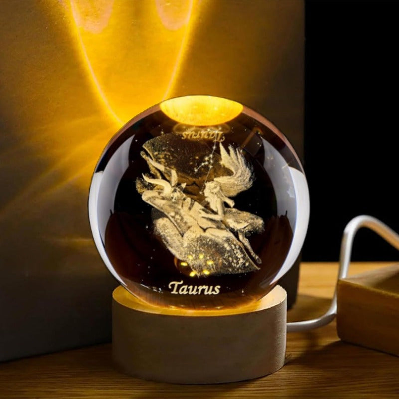 Blossom And Radiate Crystal Ball Table Lamp Constellations