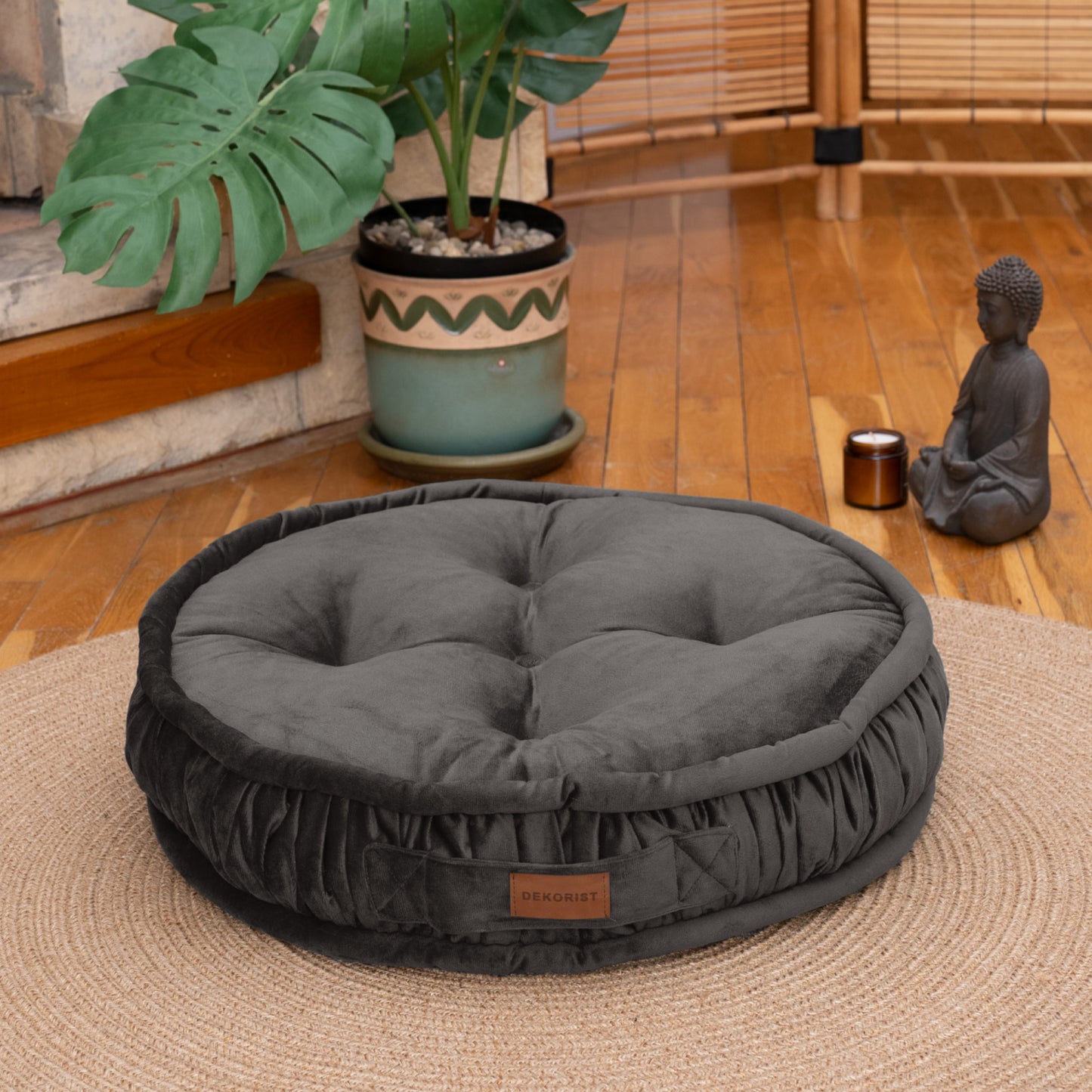 Dekorist Round Floor Cushions Soft Meditation Cushions