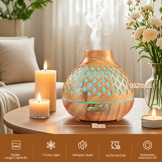 Aroma Diffuser With 12 Oils Set For Large Room Soundwave
