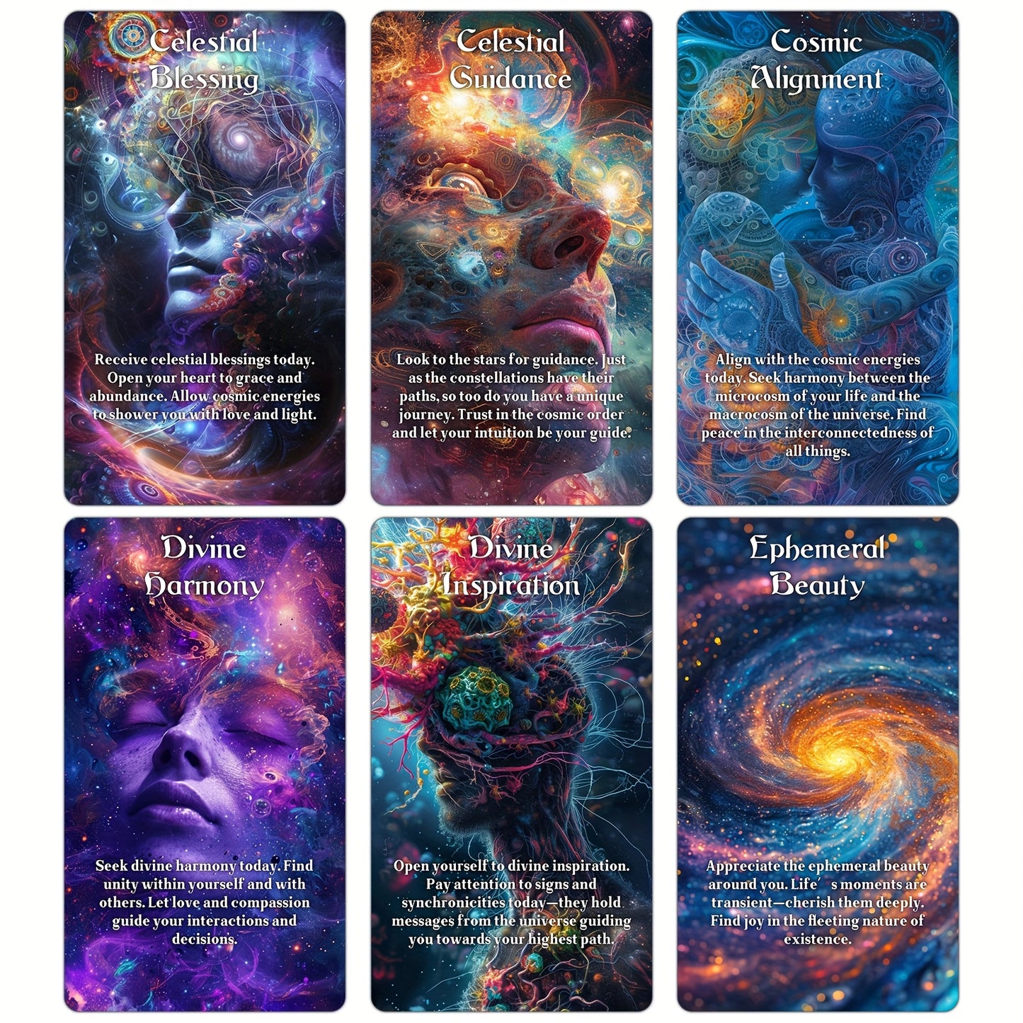 68-Card Yin And Yang Oracle Cards Deck With Meanings Bag