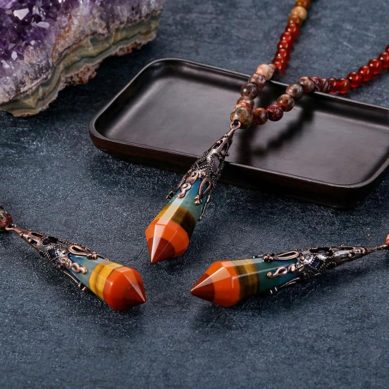 Blossom And Radiate 7 Gratitude Stones 108 Prayer Beads Set