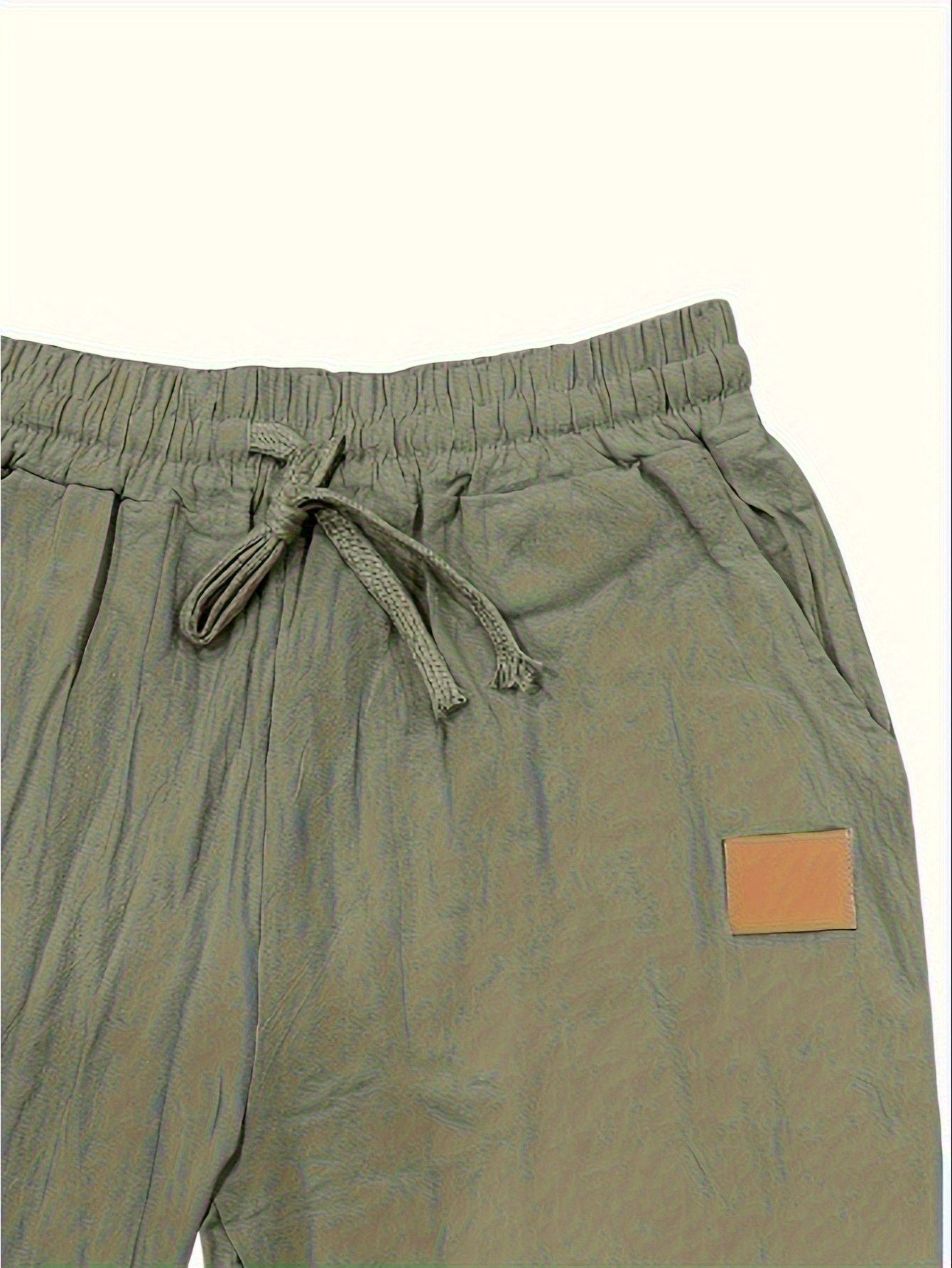 Men's Lightweight Cotton Beach Pants With Zippered Waistband
