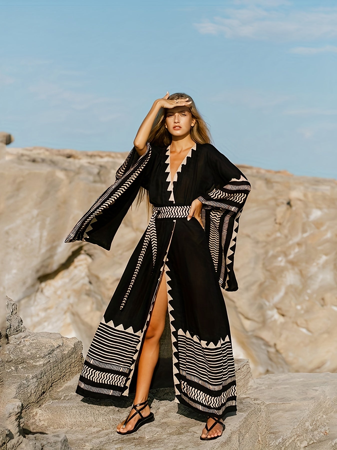 Bohemian Sun Protective Cardigan Cover Up for Vacations