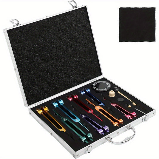 Blossom and Radiate 7 Chakra Tuning Fork Set for Healing