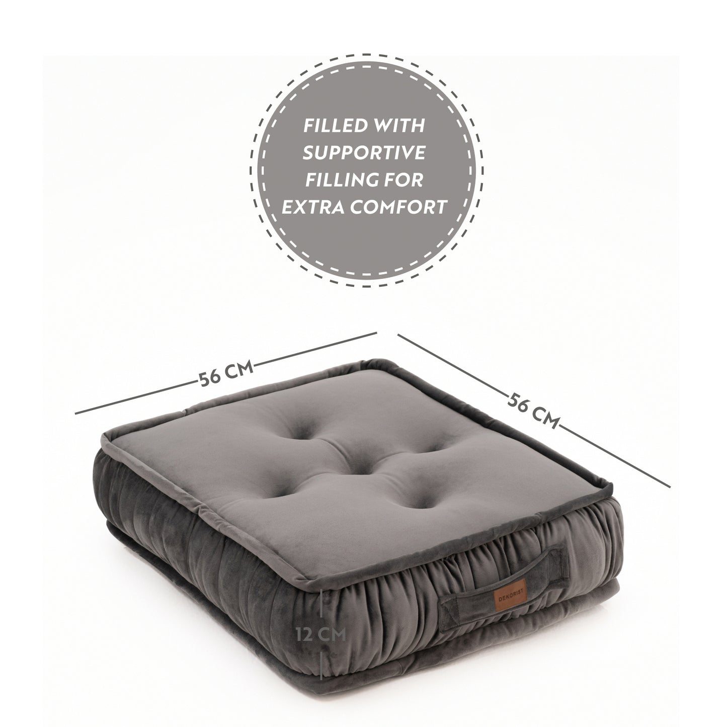 Dekorist Round Floor Cushions Soft Meditation Cushions