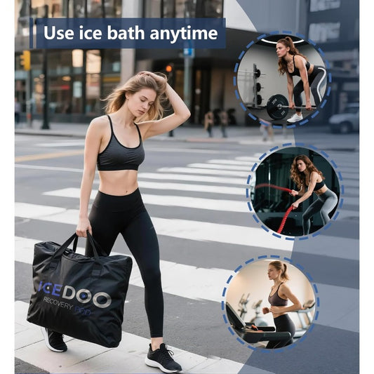 Vintage Style Ice Bath Tub For Athletes Foldable Recovery