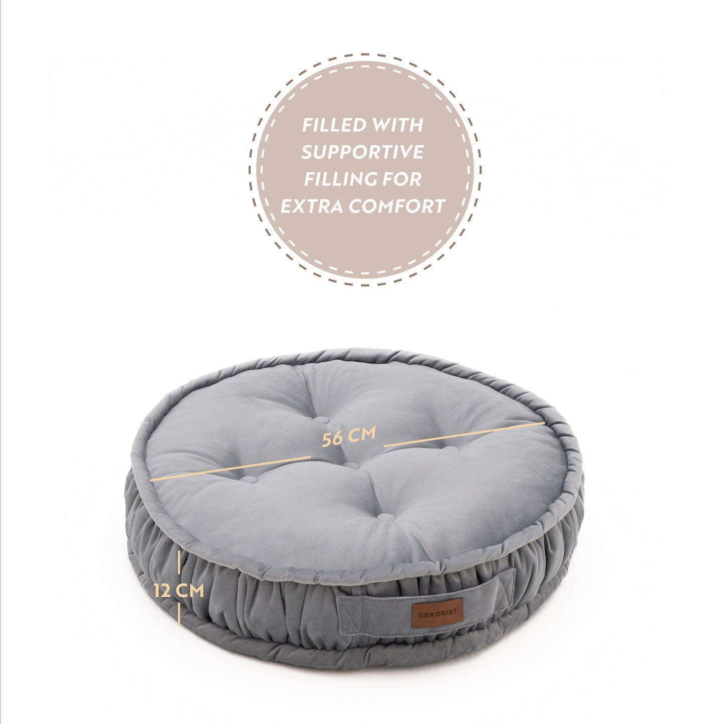 Dekorist Round Floor Cushions Soft Meditation Cushions