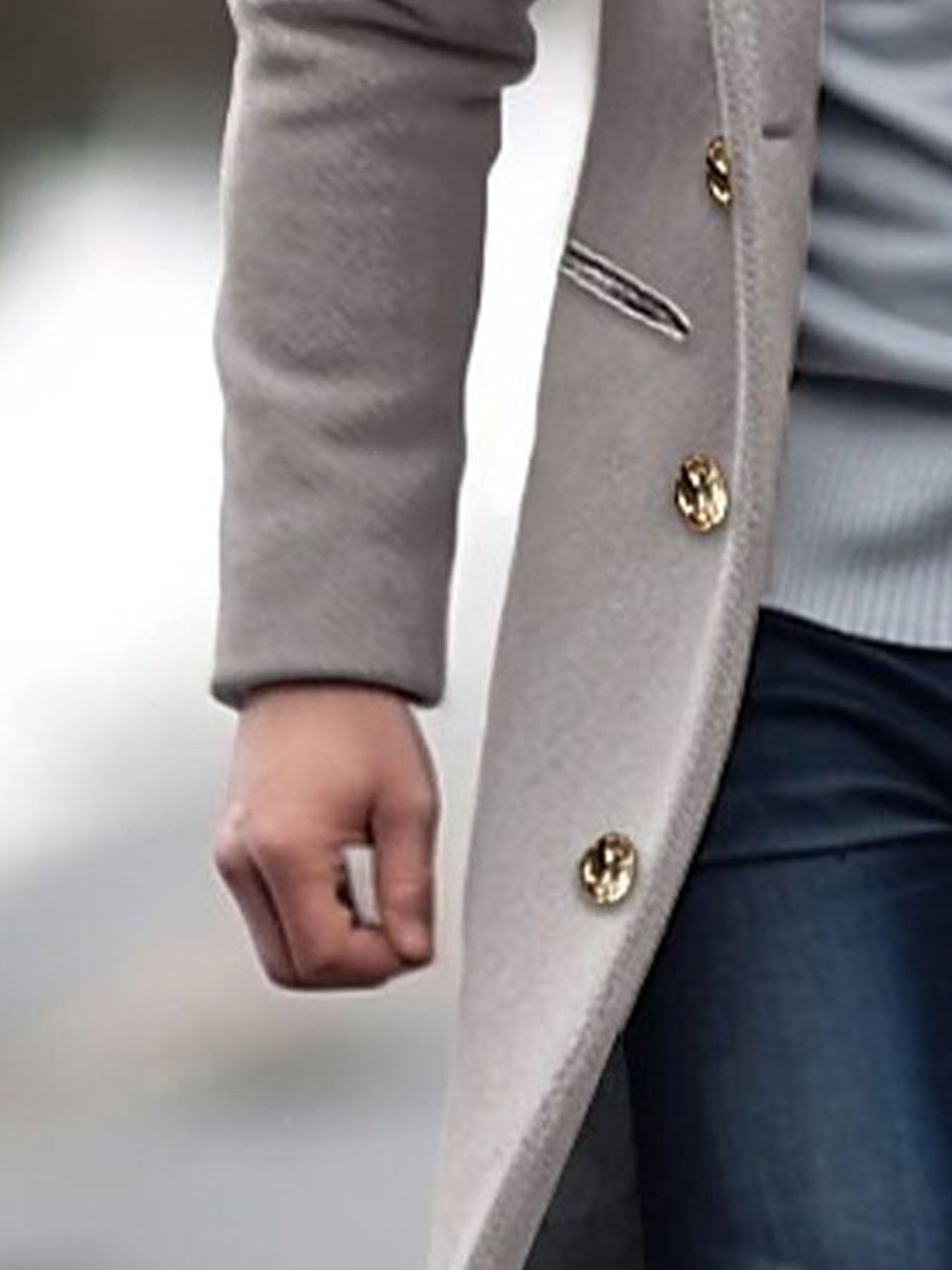 Blossom and Radiate Lapel Coat Windbreaker Pockets