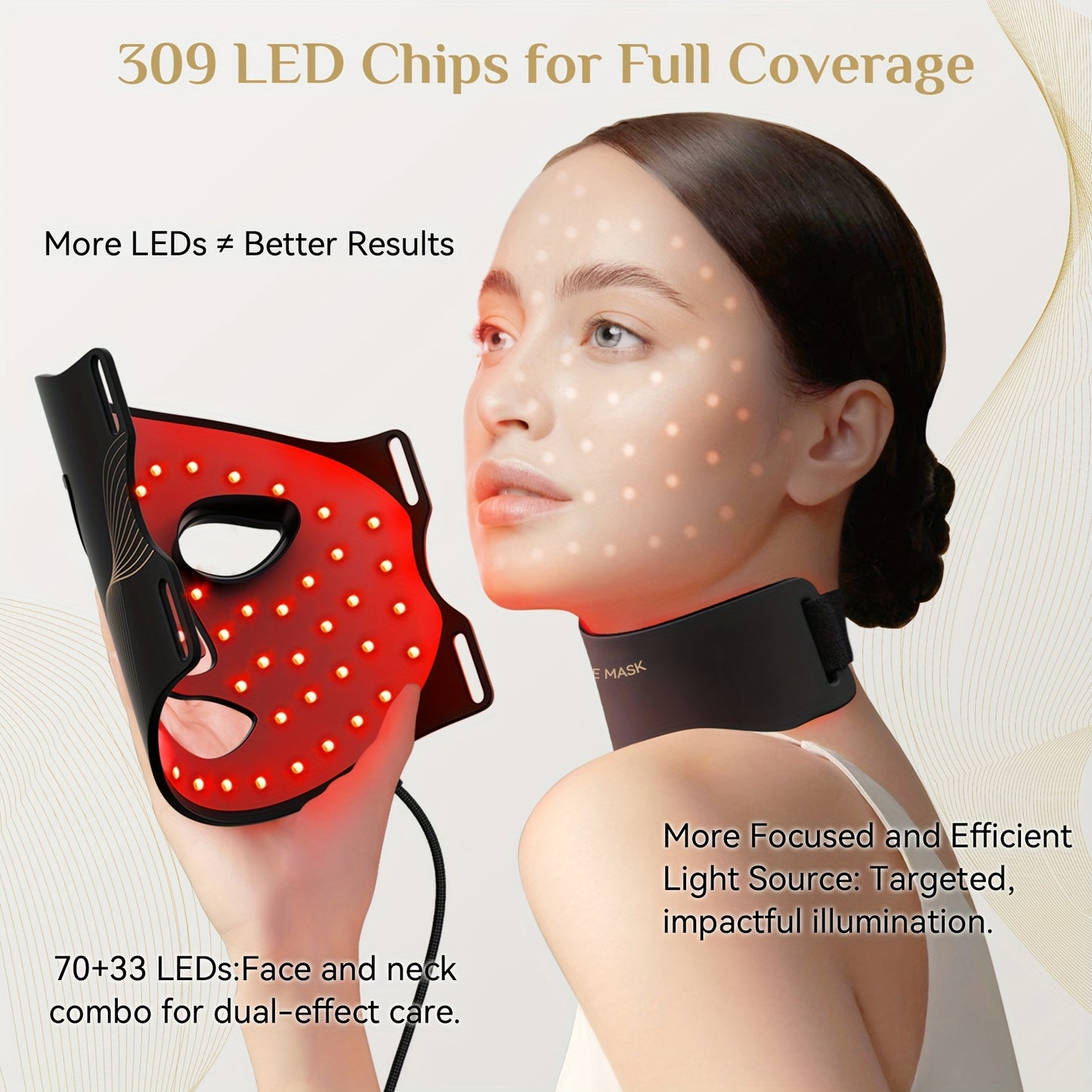 Blossom And Radiate LED Light Relax Mask For Home Skincare
