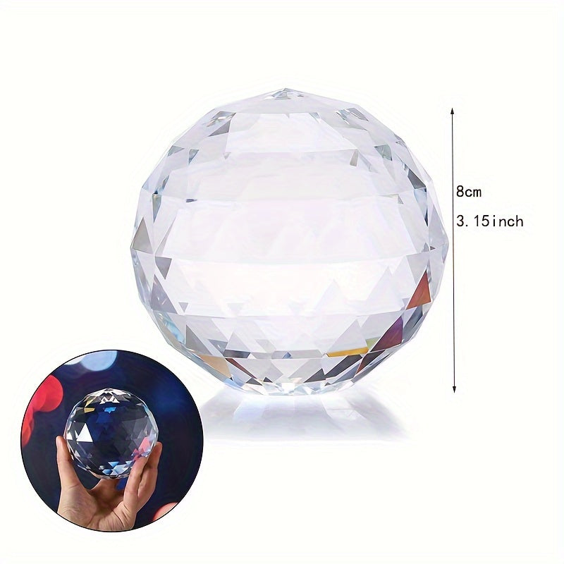 Blossom Radiate Crystal Glass Ball Rainbow Prism Home Decor