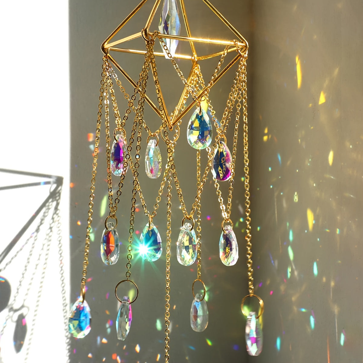 Blossom and Radiate Outdoor Crystal Star Moon Sun Catcher