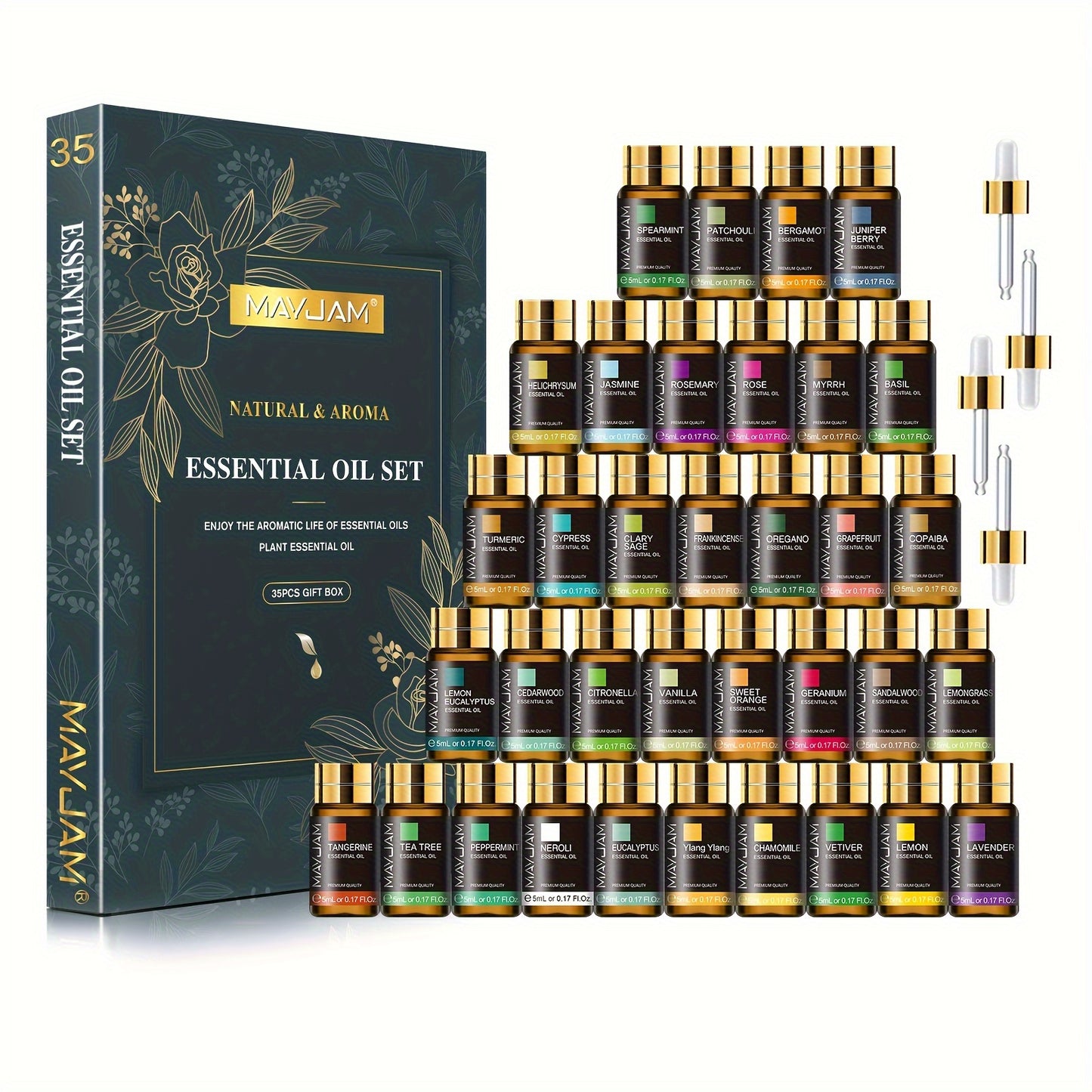 Blossom and Radiate MAYJAM Essential Oils Set 35 Gift Kit