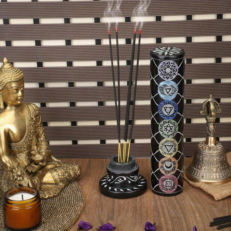 Innse Stick Tower Burner Sacred Mantras Tealight Holder