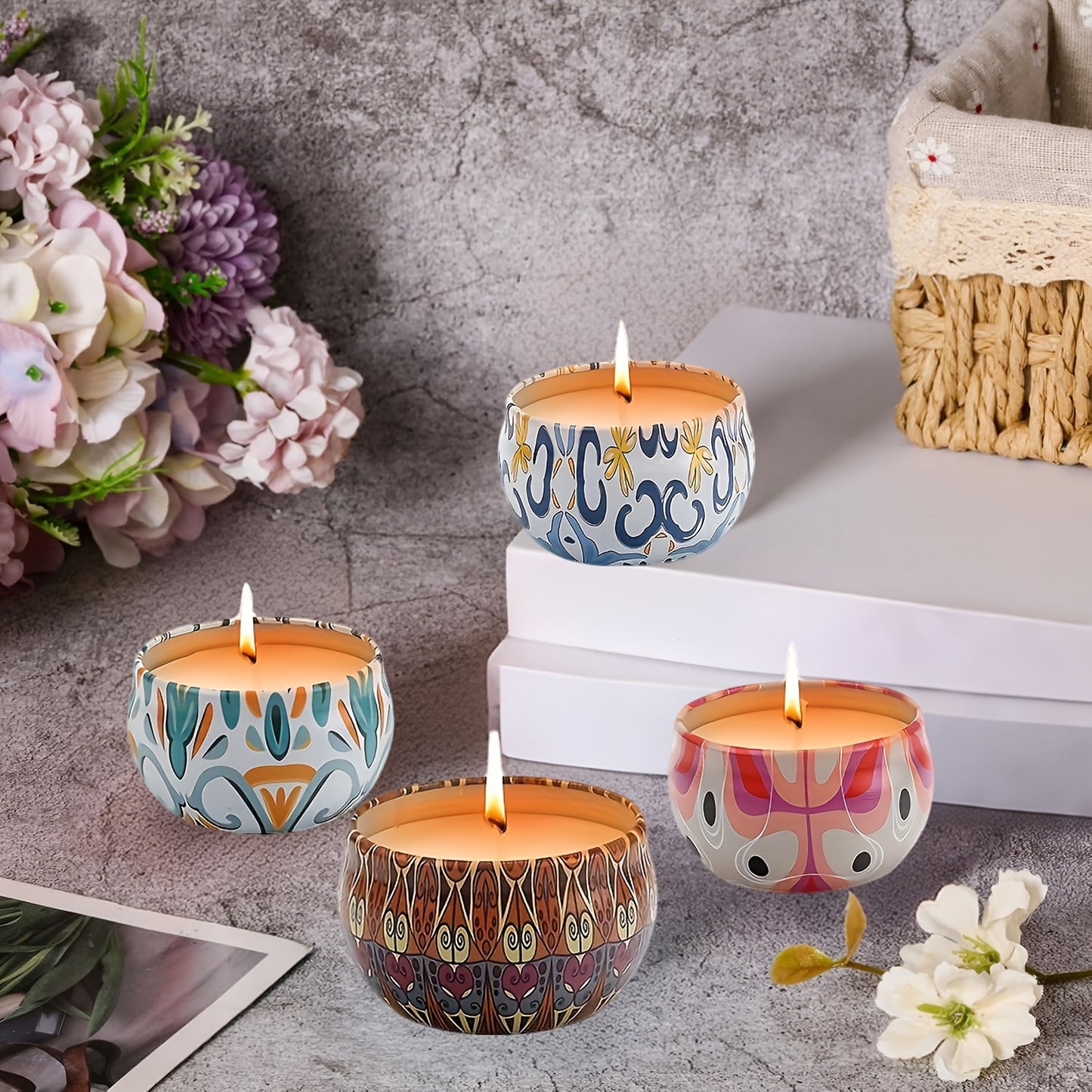 Ar Candles Halloween 16 Piece Candles Gift Set With Long Lasting Fragrance For Home