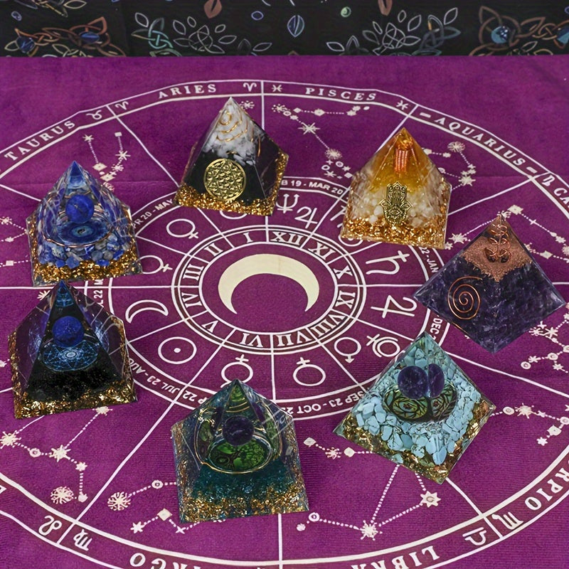 Orgone Pyramid Crystal Stone Handmade Home Decoration Gift