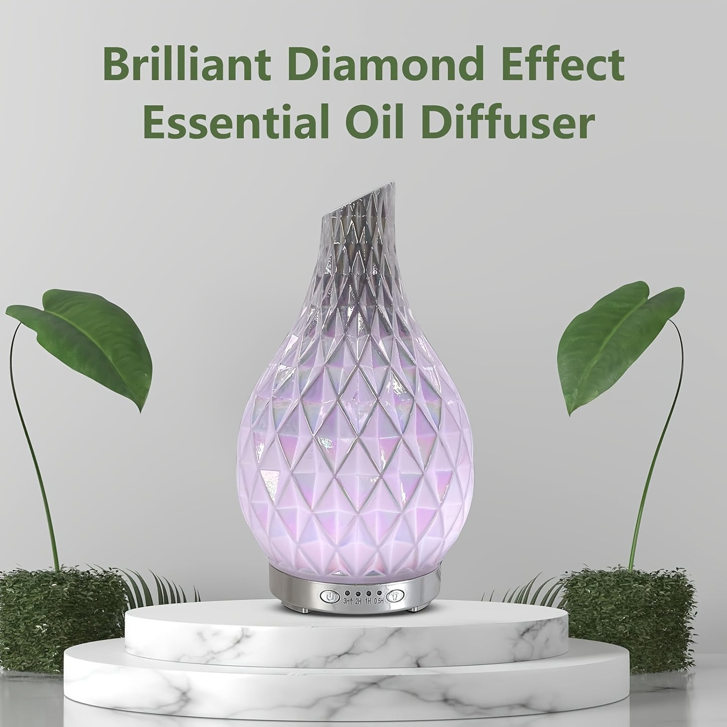Blossom And Radiate Glass Essential Oil Diffuser Silent