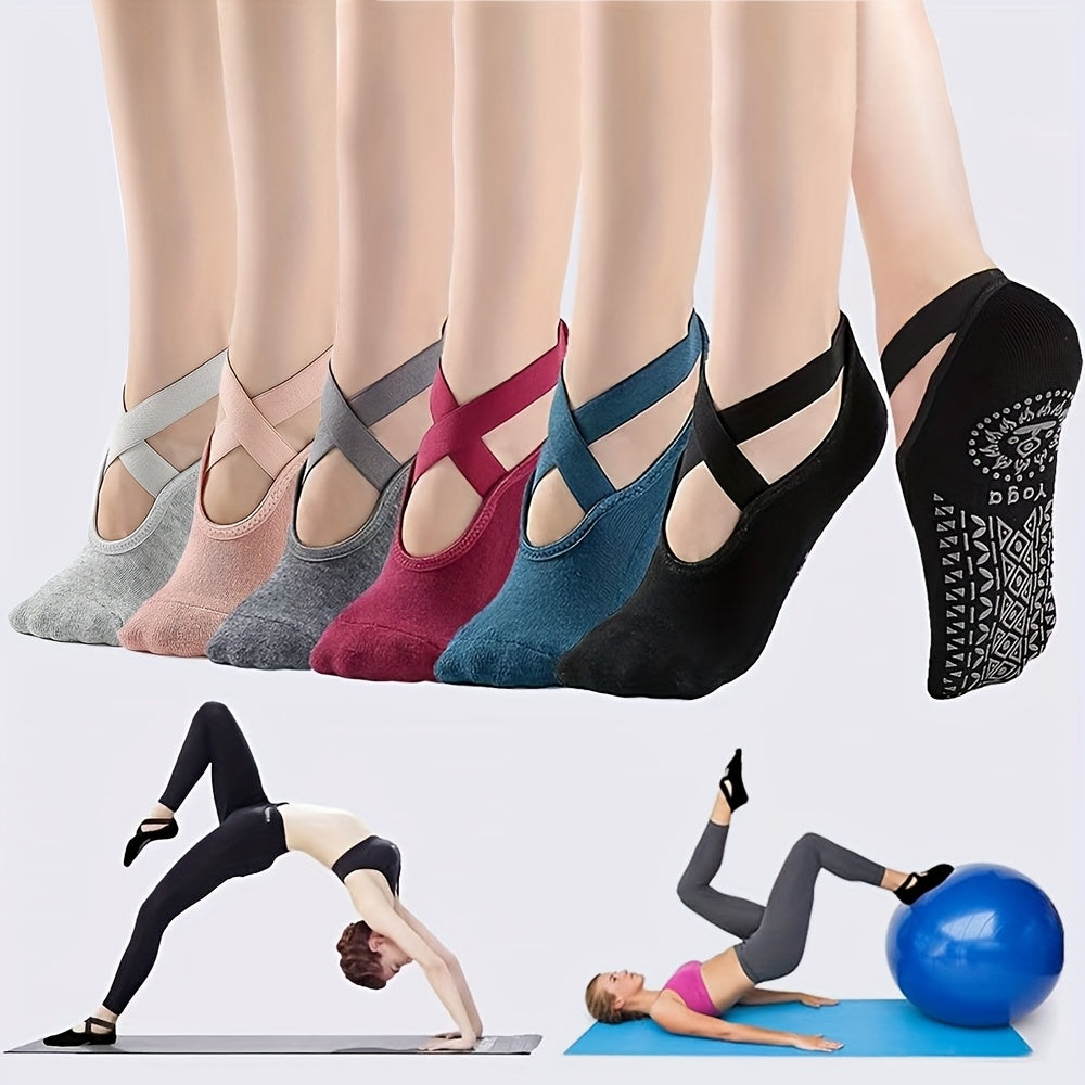 Yoga Socks For Women With Silicone Grips For Indoor Fitness