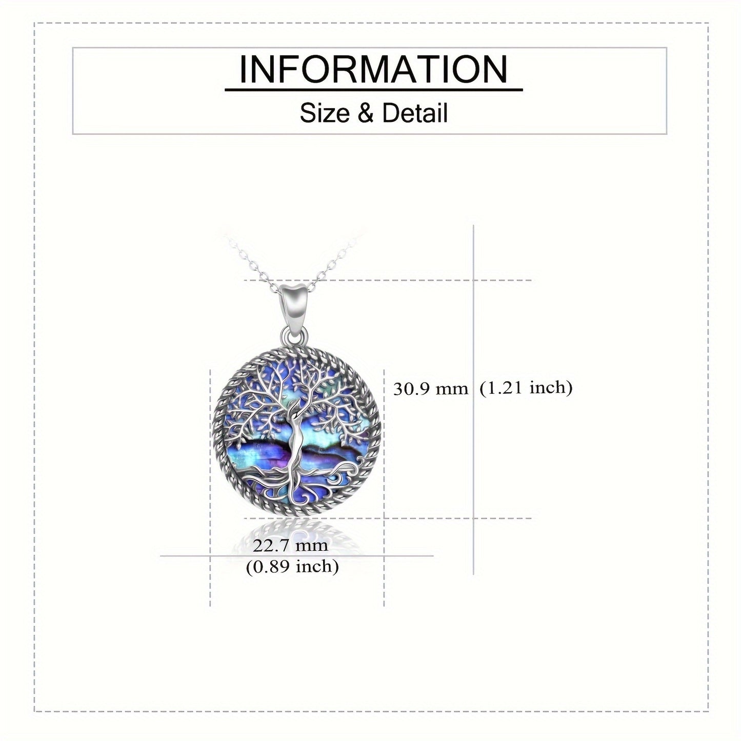 Blossom And Radiate Tree Of Life Necklace Onefinity Abalone