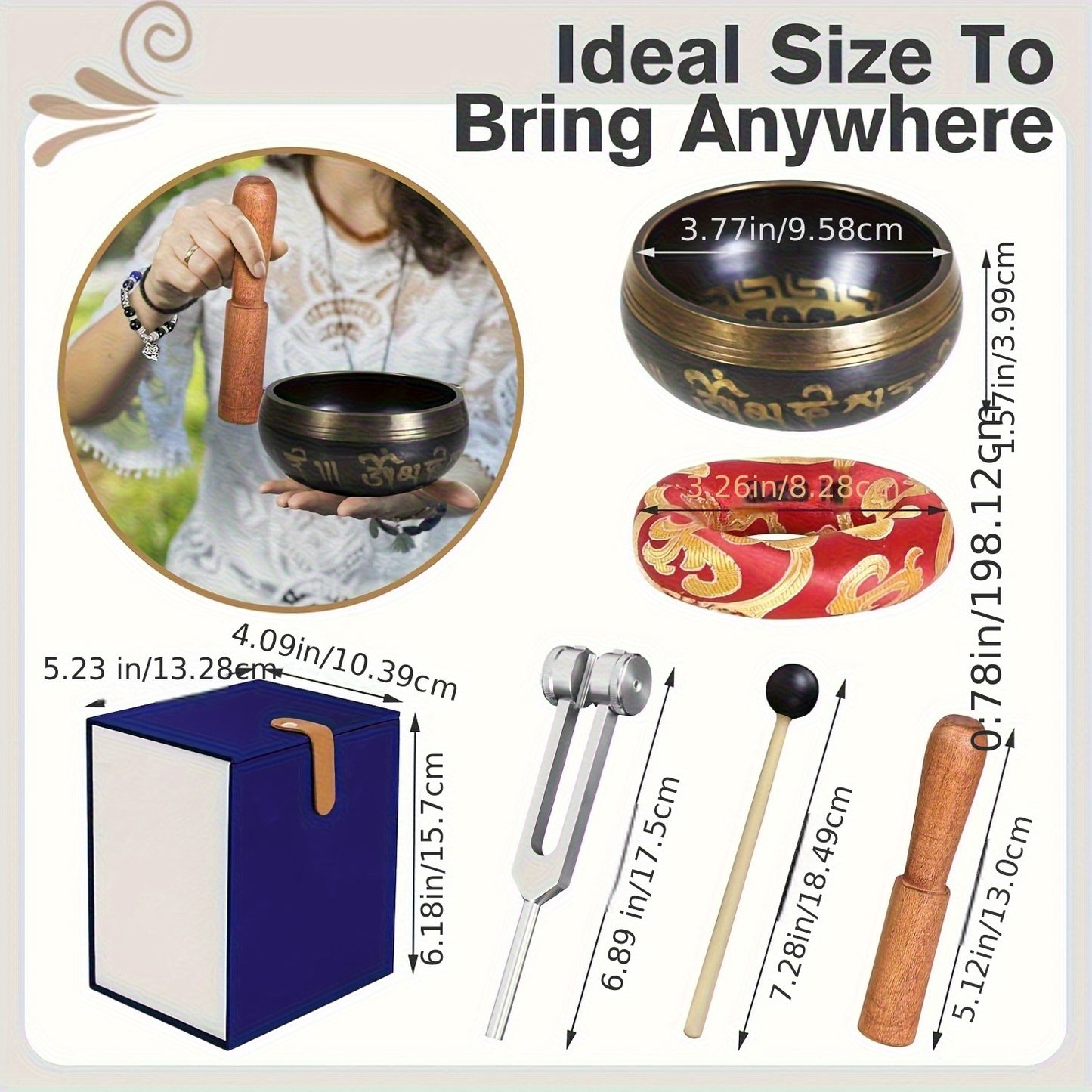 TATOODAA Tibetan Singing Bowl Meditation Set For Balance