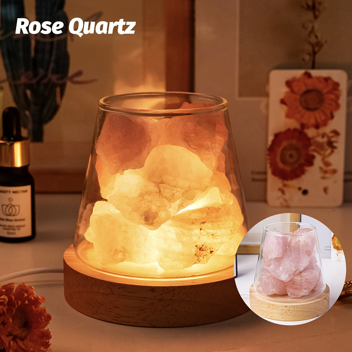 Blossom Radiate Natural Aroma Stone Diffuser USB Lamp