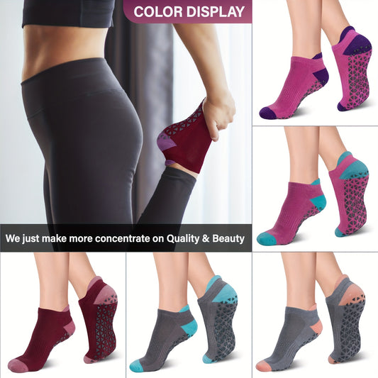 Non Slip Yoga Socks With Grips For Pilates And Barre