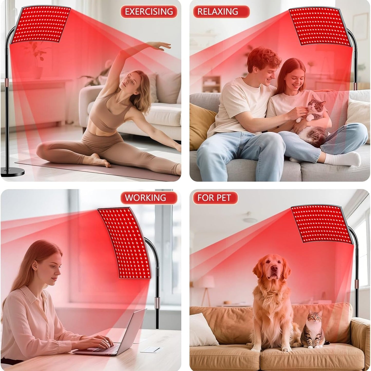 FlaoAito Dual Wavelength Near Infrared LED Light Panel Skin