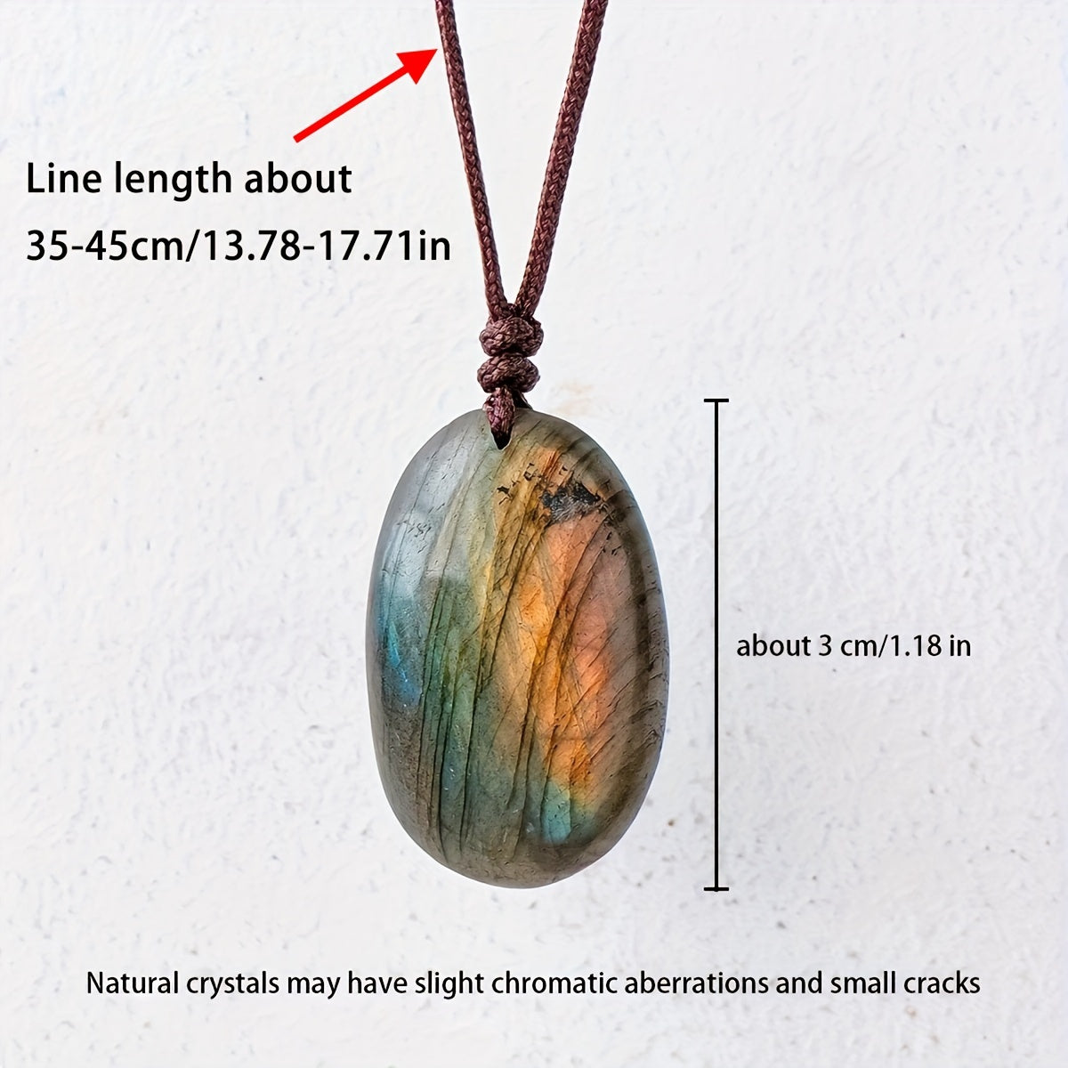 Blossom Radiate Labradorite Pendant Necklace Boho Style