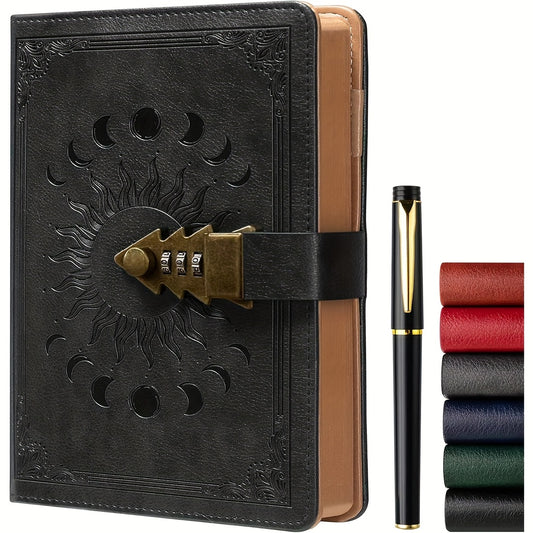 Blossom & Radiate Lockable Diary Leather Refillable Journal