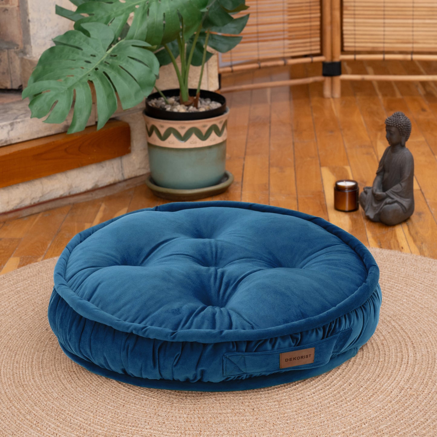 Dekorist Round Floor Cushions Soft Meditation Cushions
