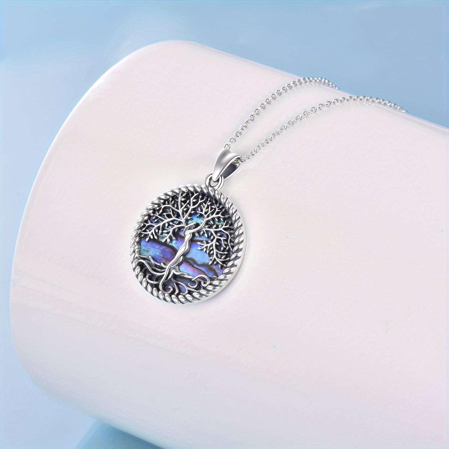 Blossom And Radiate Tree Of Life Necklace Onefinity Abalone
