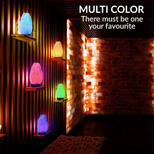 WBM Multicolor USB Himalayan Salt Lamp for Home and Office
