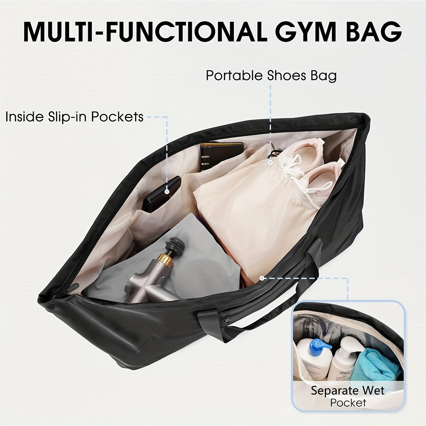 Blossom And Radiate Yoga Mat Bag With Shoes Wet Compartment