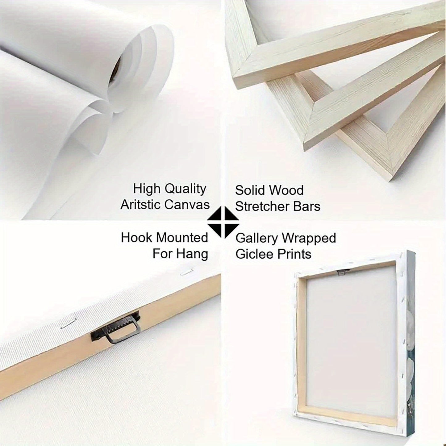 Buddha Meditation Canvas Wall Art Ready To Hang Wood Frame